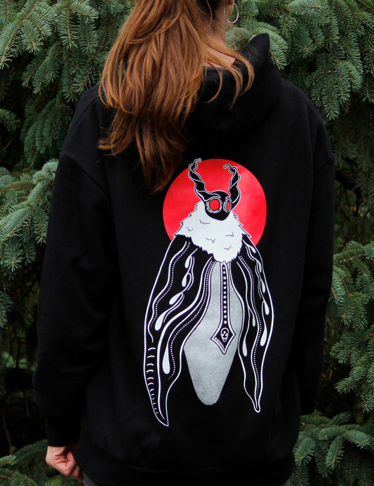 Blood Moon Moth Hoodie